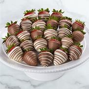 A dozen dipped strawberries